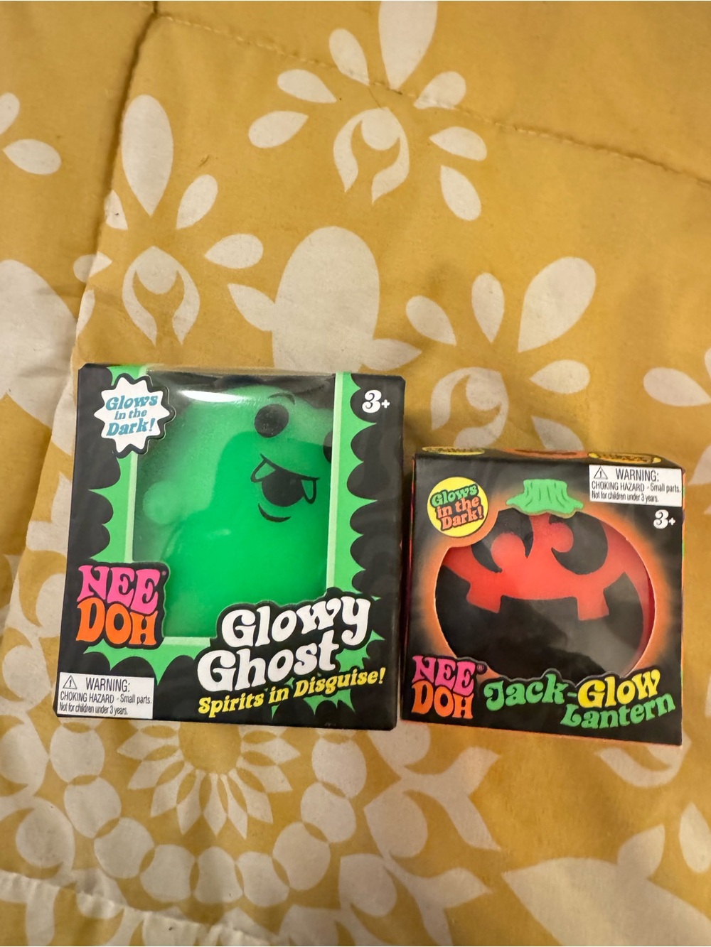 Nee Doh Glowy Ghost and Jack glow lantern
